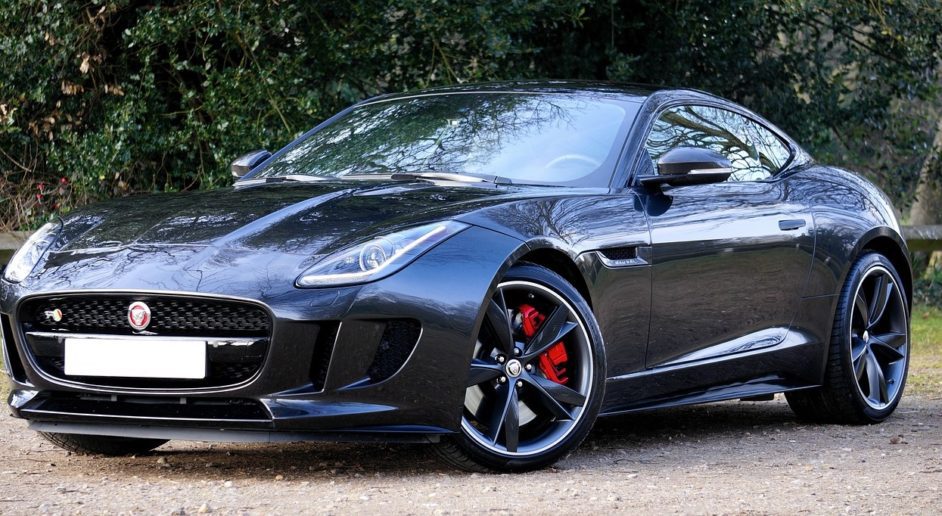Black sports car