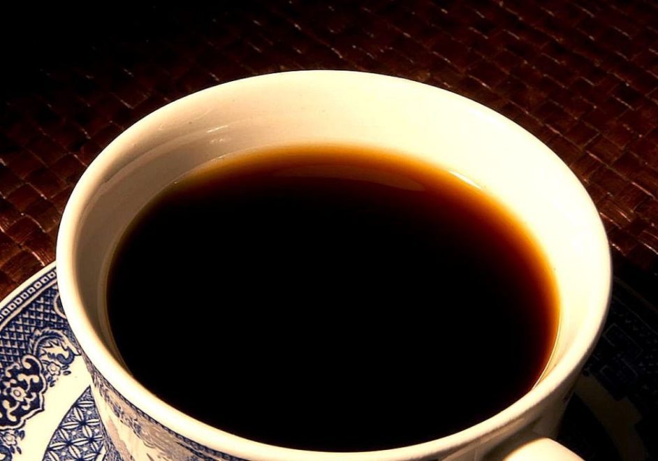 Black Coffee in a white cup